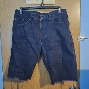 Mens True Religion Ricky Relaxed Straight  Shorts Black Size 40